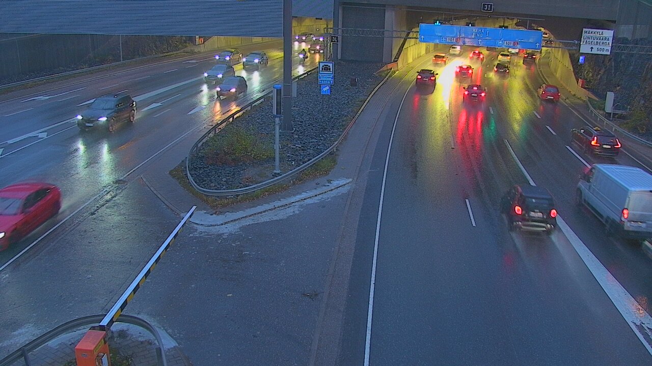 Kelikamerat Kuva Tie 101 Mestarintunneli, puomi länsi, Espoo, Uusimaa