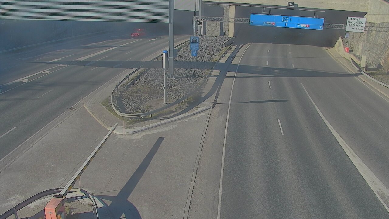 Kelikamerat Kuva Tie 101 Mestarintunneli, puomi länsi, Espoo, Uusimaa