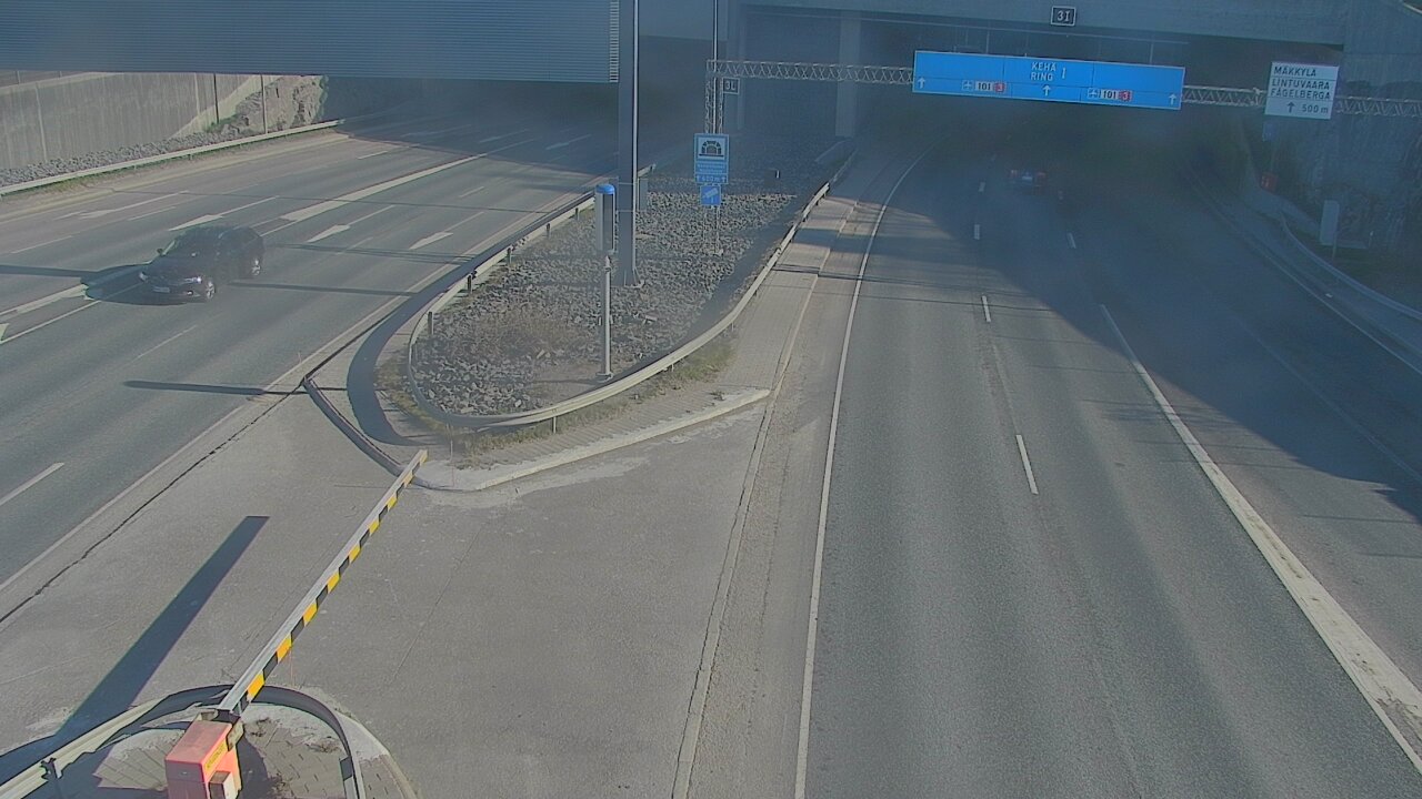 Kelikamerat Kuva Tie 101 Mestarintunneli, puomi länsi, Espoo, Uusimaa