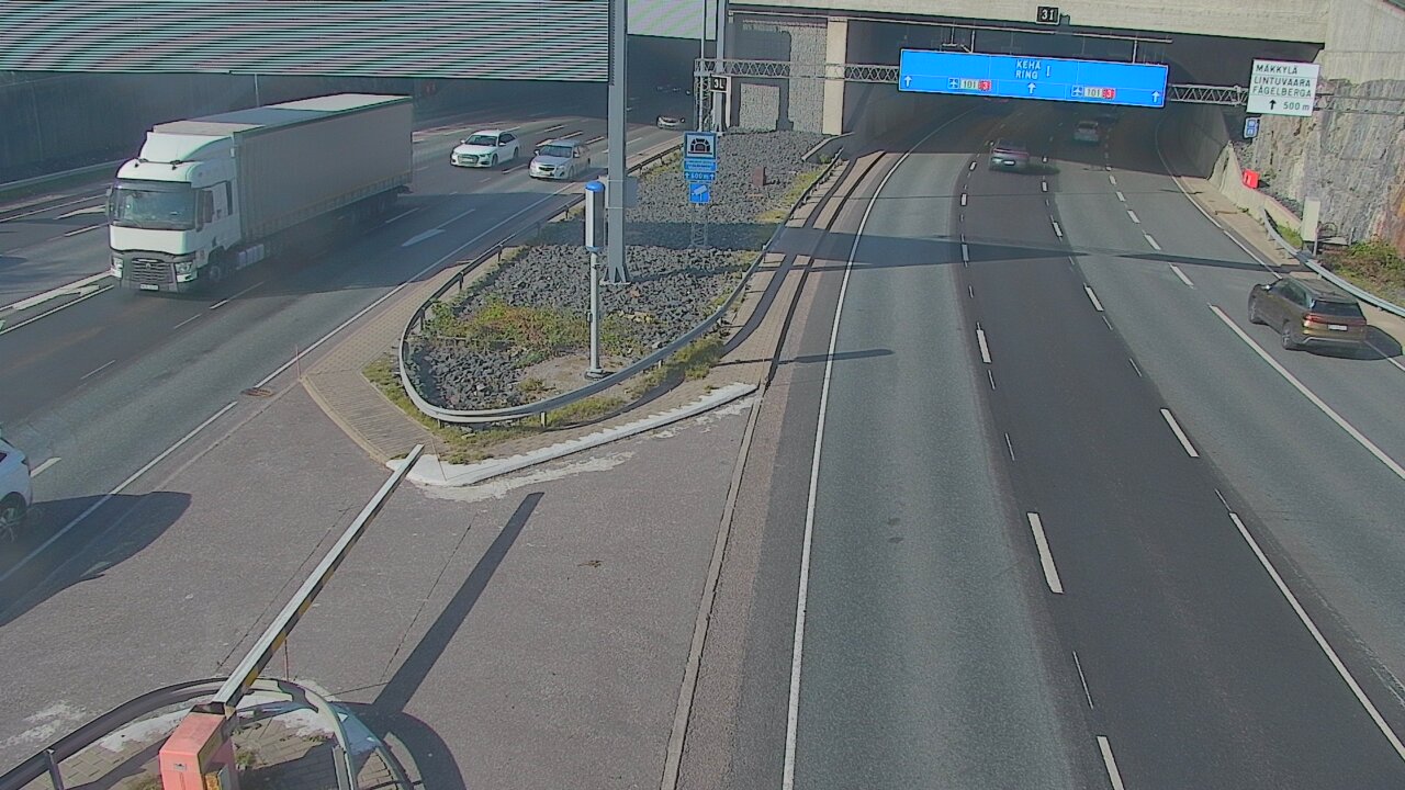 Kelikamerat Kuva Tie 101 Mestarintunneli, puomi länsi, Espoo, Uusimaa