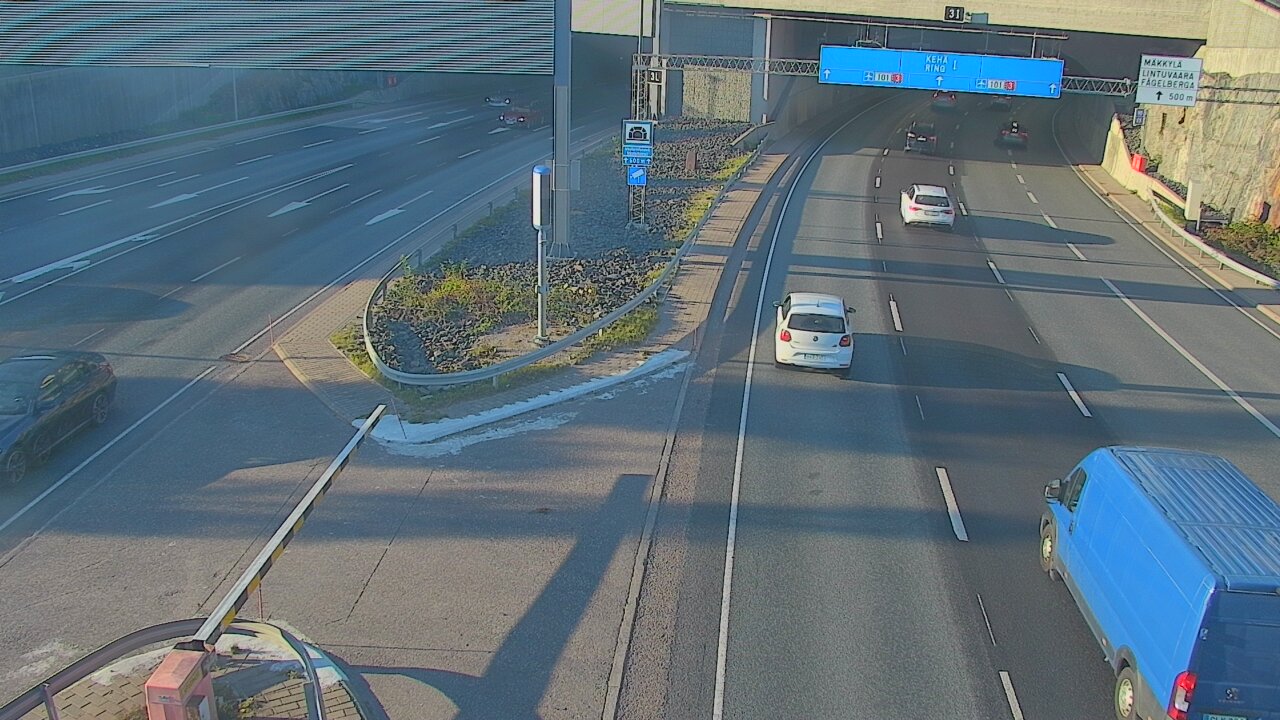Kelikamerat Kuva Tie 101 Mestarintunneli, puomi länsi, Espoo, Uusimaa