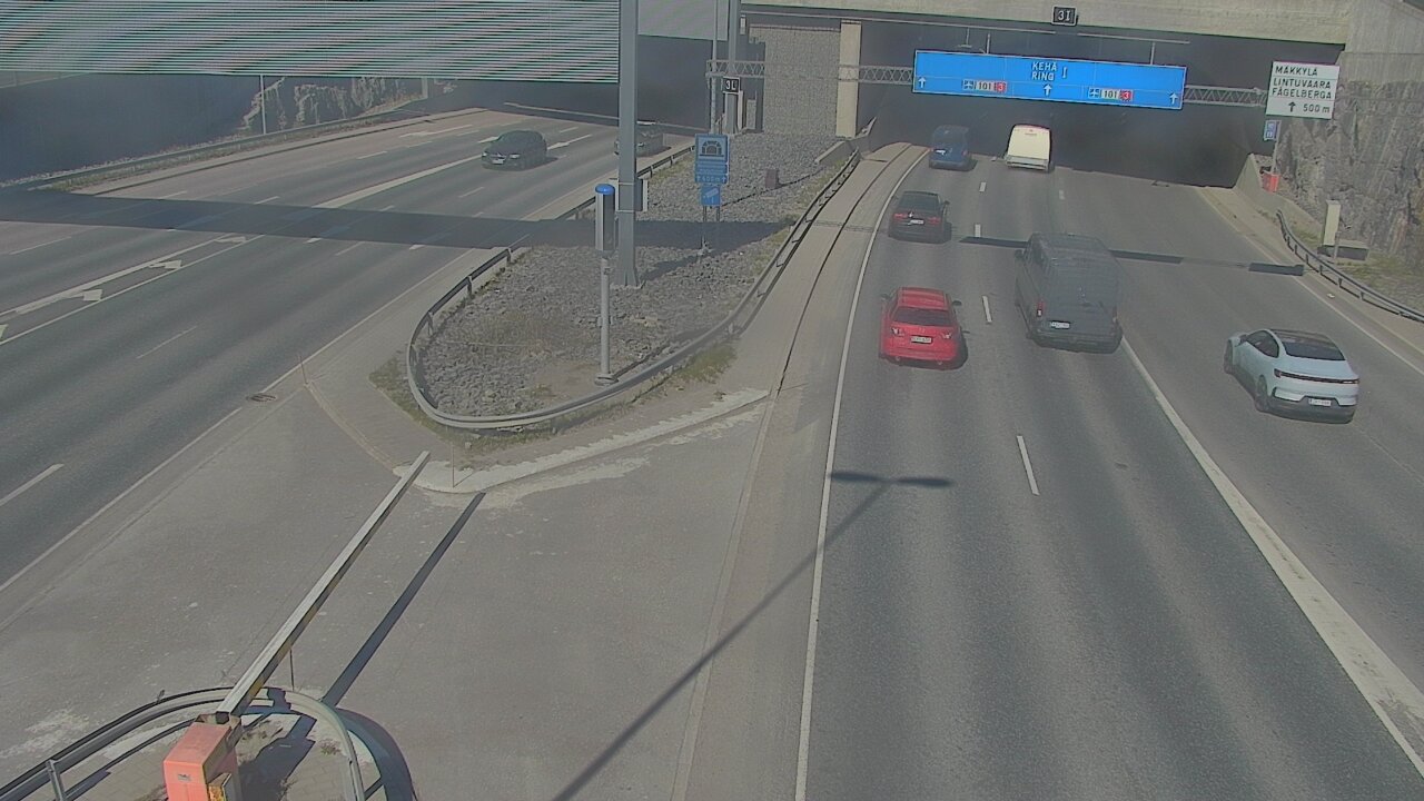 Kelikamerat Kuva Tie 101 Mestarintunneli, puomi länsi, Espoo, Uusimaa