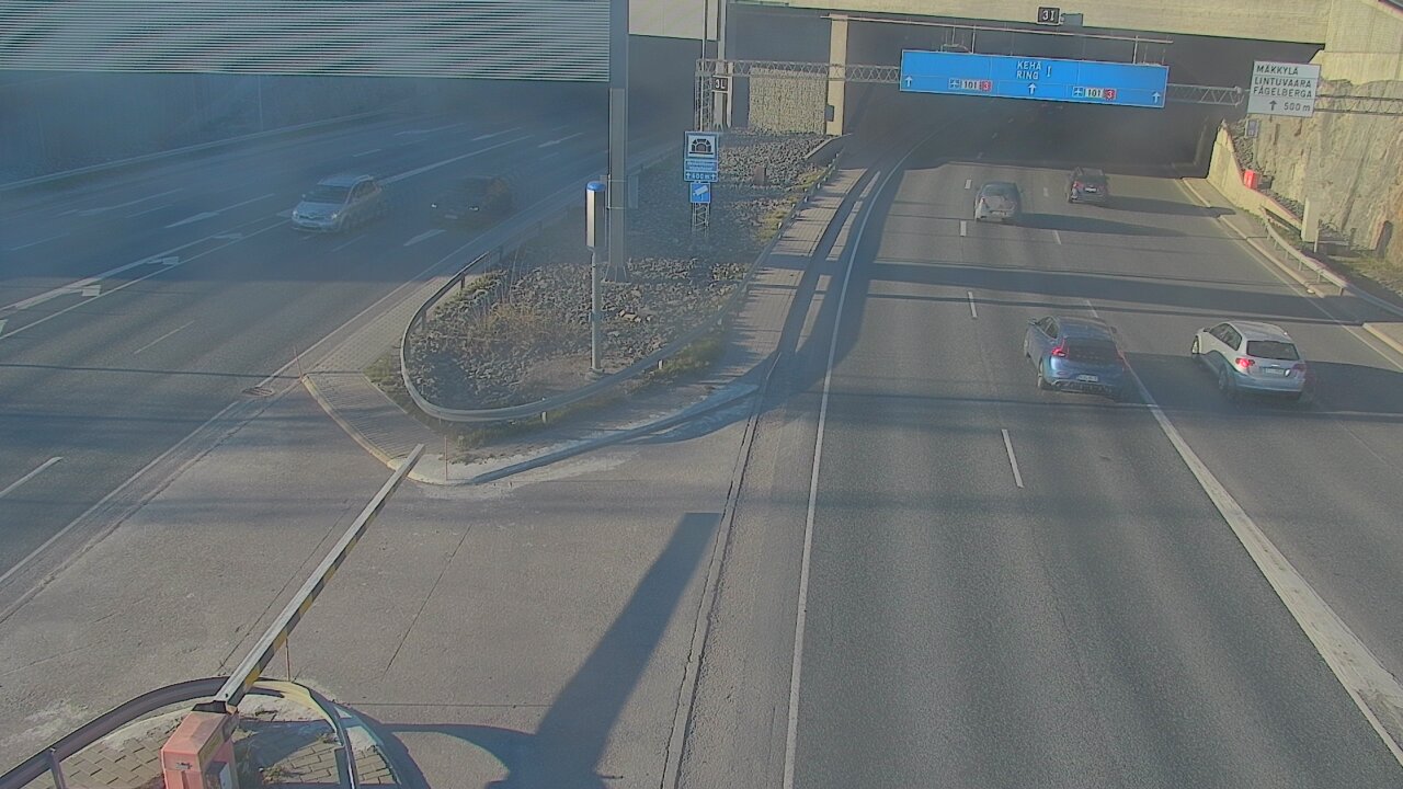 Kelikamerat Kuva Tie 101 Mestarintunneli, puomi länsi, Espoo, Uusimaa