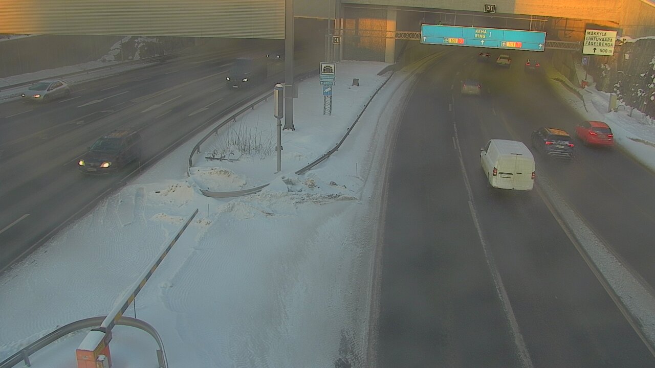 Kelikamerat Kuva Tie 101 Mestarintunneli, puomi länsi, Espoo, Uusimaa