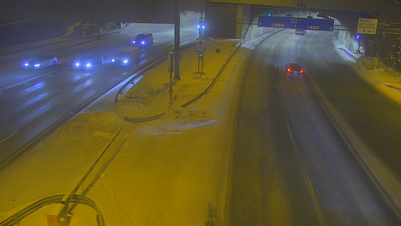 Kelikamerat Kuva Tie 101 Mestarintunneli, puomi länsi, Espoo, Uusimaa