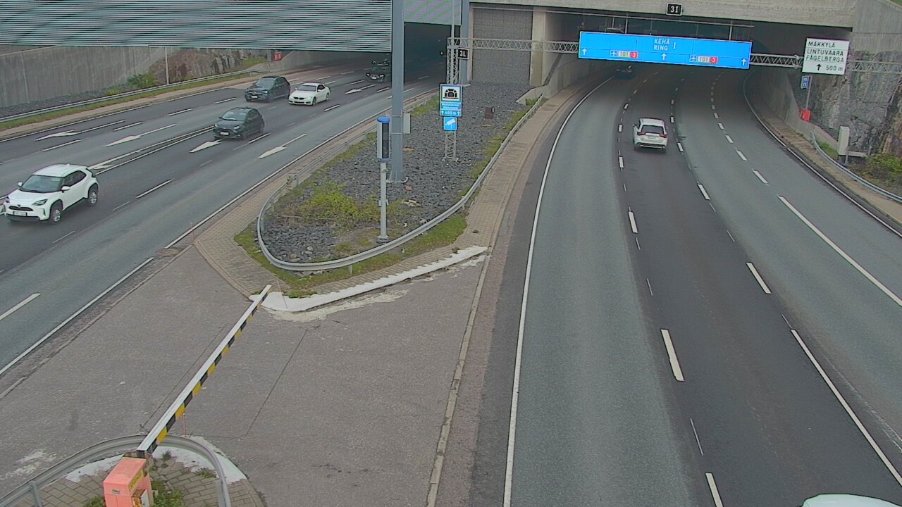 Kelikamerat Kuva Tie 101 Mestarintunneli, puomi länsi, Espoo, Uusimaa