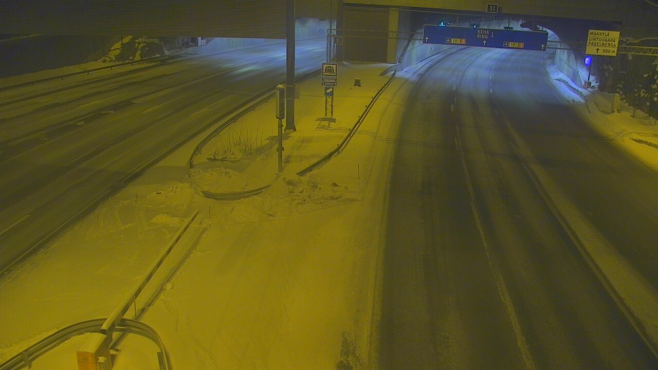 Kelikamerat Kuva Tie 101 Mestarintunneli, puomi länsi, Espoo, Uusimaa