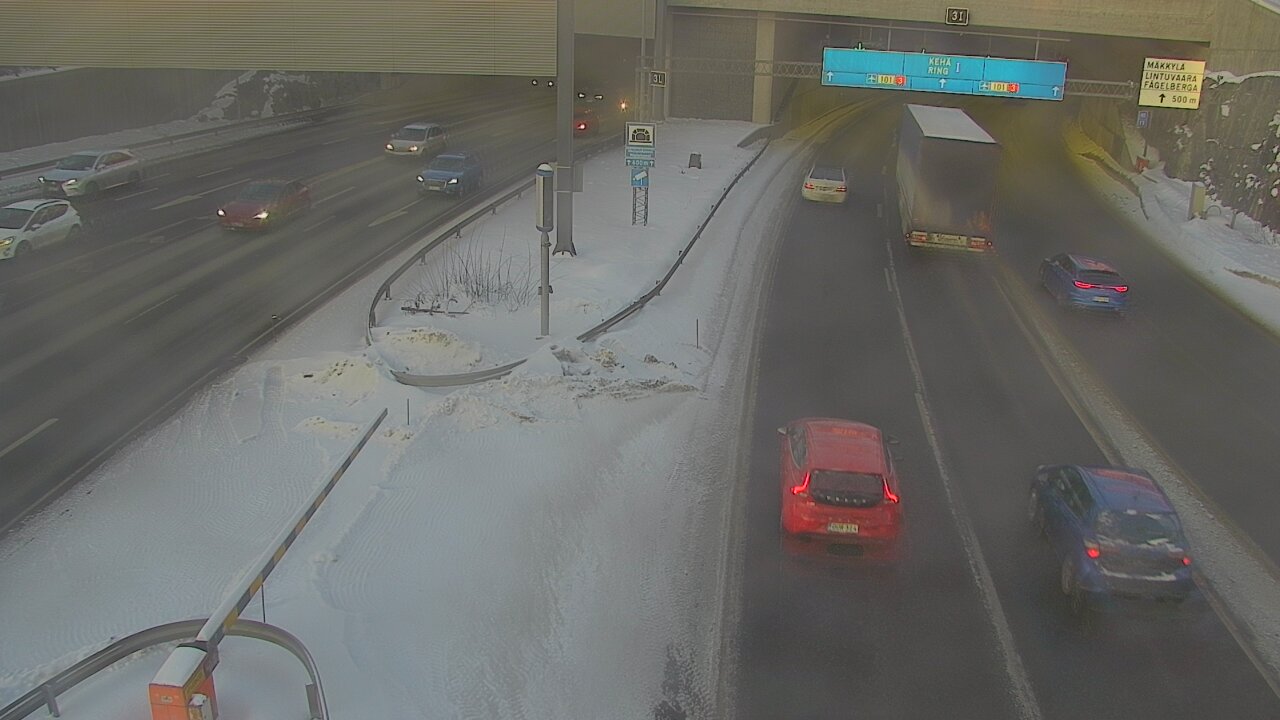 Kelikamerat Kuva Tie 101 Mestarintunneli, puomi länsi, Espoo, Uusimaa