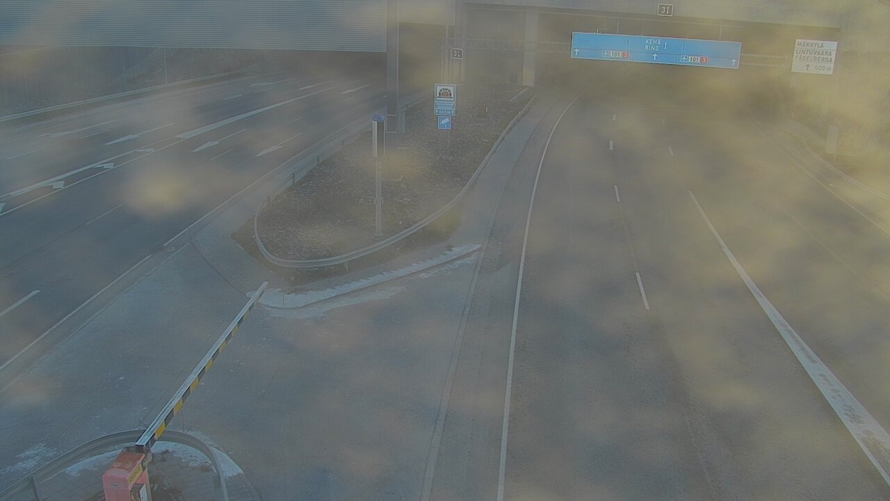Weather Camera Image Väg 101 Mestarintunneli, puomi, Espoo, Uusimaa