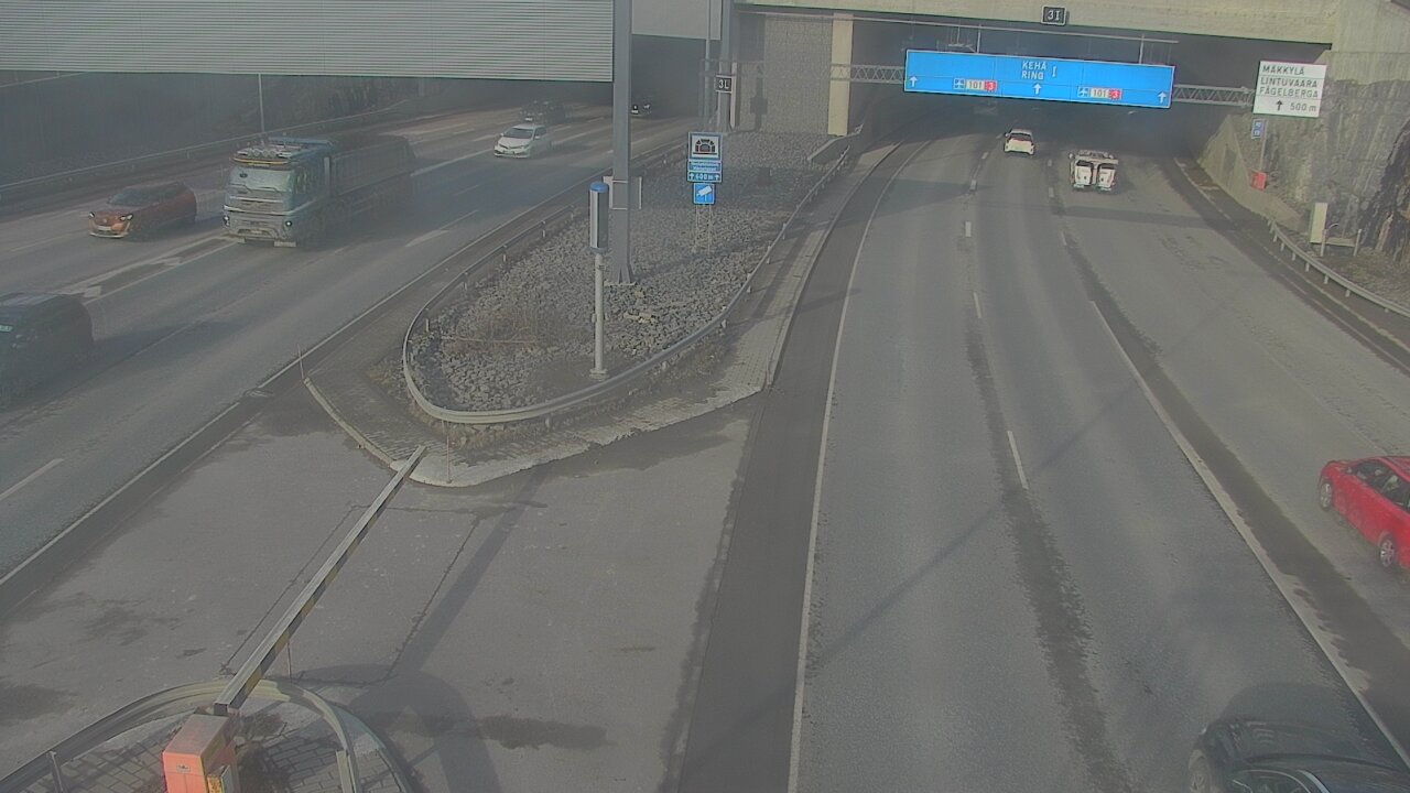 Kelikamerat Kuva Tie 101 Mestarintunneli, puomi länsi, Espoo, Uusimaa