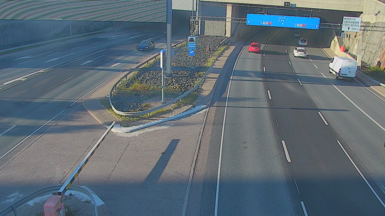 Kelikamerat Kuva Tie 101 Mestarintunneli, puomi länsi, Espoo, Uusimaa