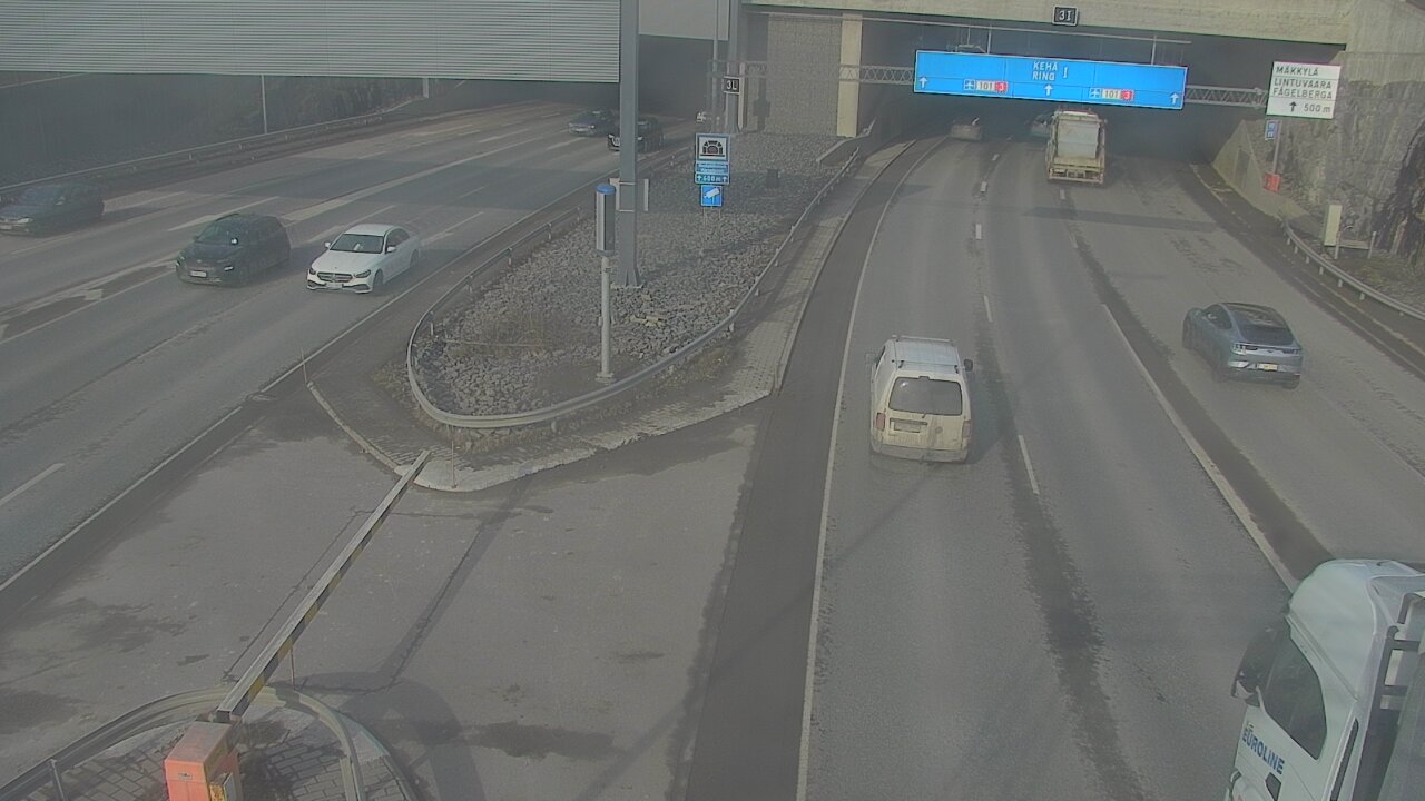 Kelikamerat Kuva Tie 101 Mestarintunneli, puomi länsi, Espoo, Uusimaa