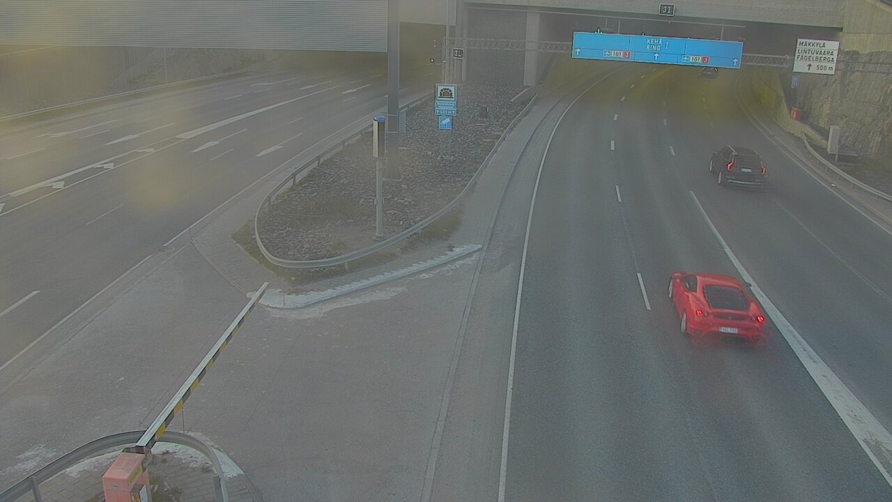 Kelikamerat Kuva Tie 101 Mestarintunneli, puomi länsi, Espoo, Uusimaa