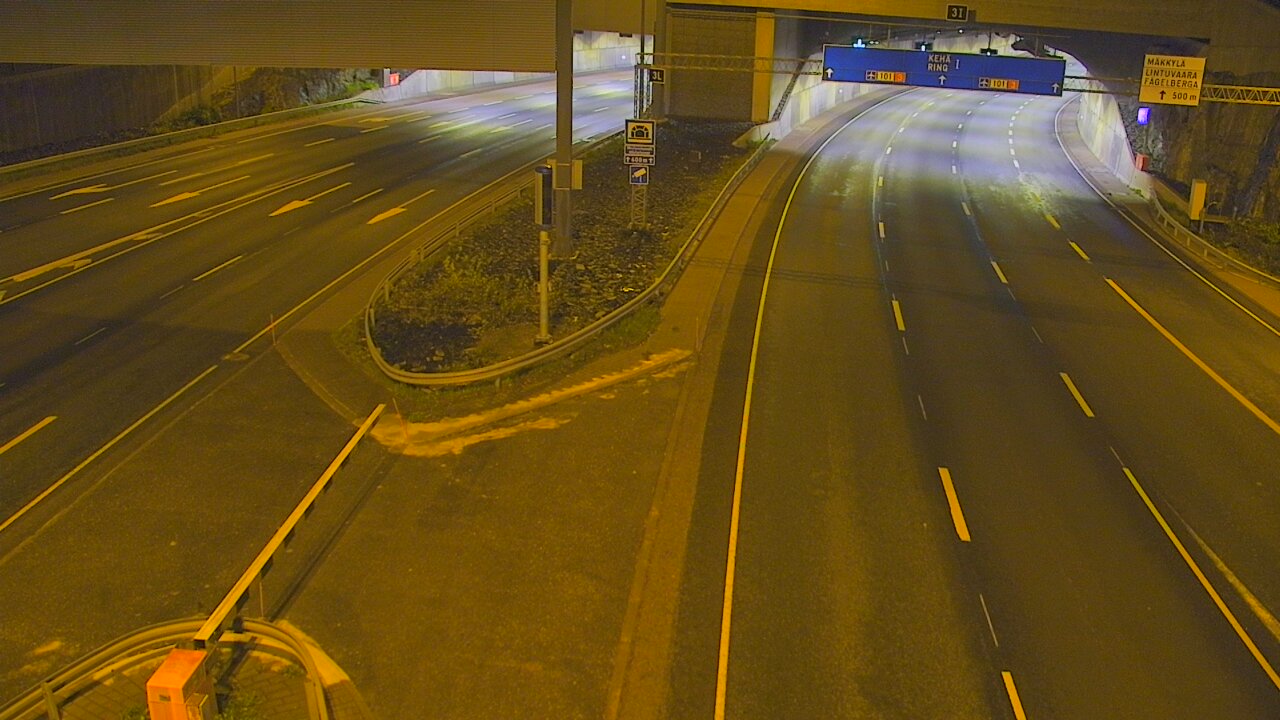 Kelikamerat Kuva Tie 101 Mestarintunneli, puomi länsi, Espoo, Uusimaa