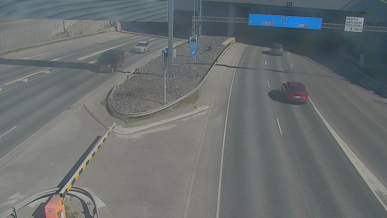 Kelikamerat Kuva Tie 101 Mestarintunneli, puomi länsi, Espoo, Uusimaa