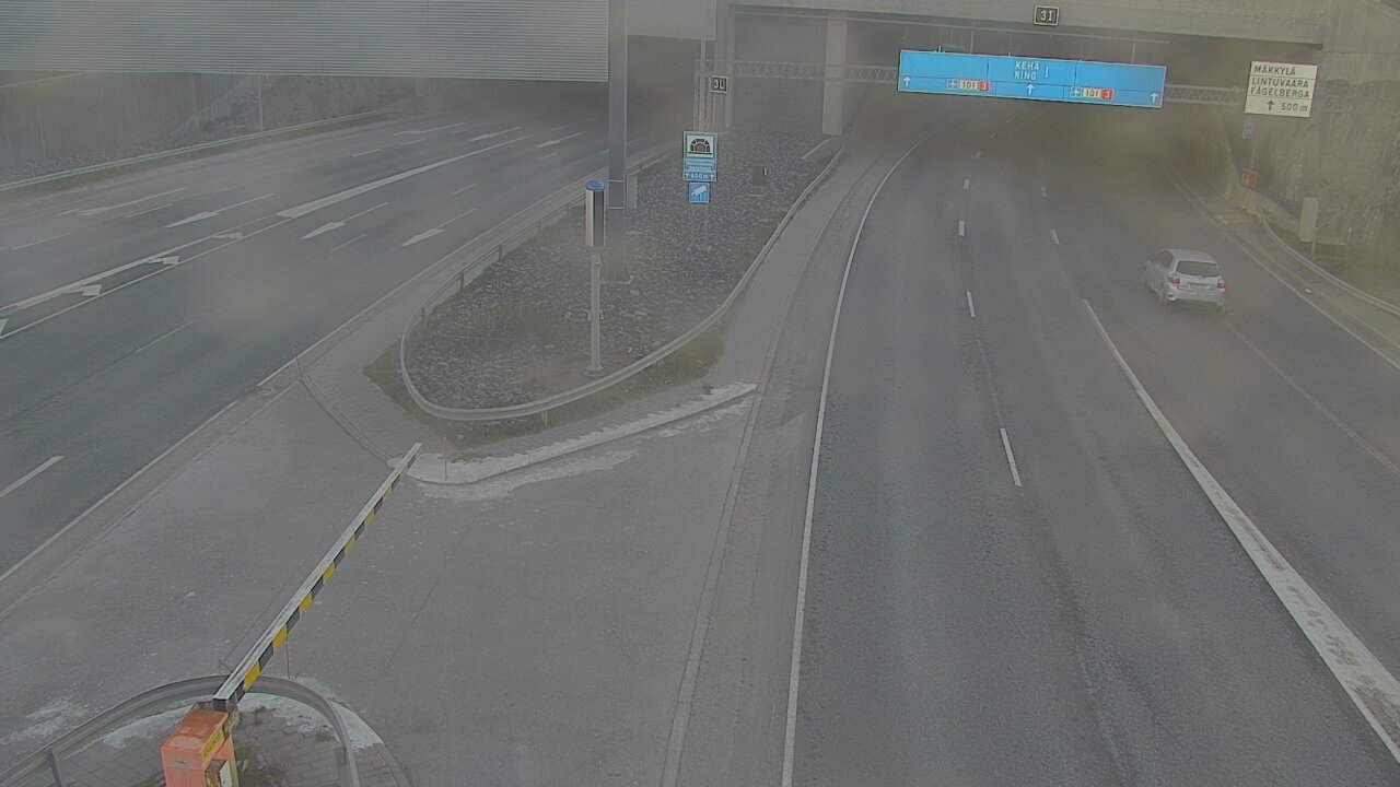 Weather Camera Image Väg 101 Mestarintunneli, puomi, Espoo, Uusimaa