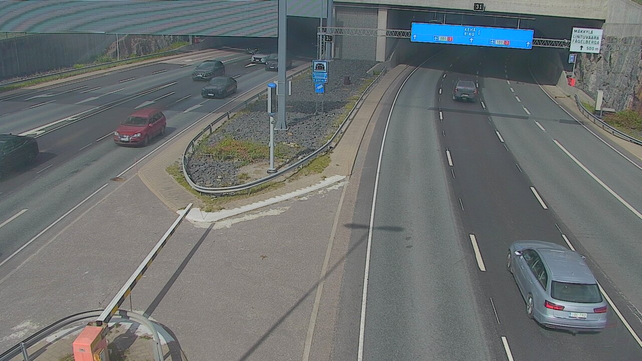 Kelikamerat Kuva Tie 101 Mestarintunneli, puomi länsi, Espoo, Uusimaa