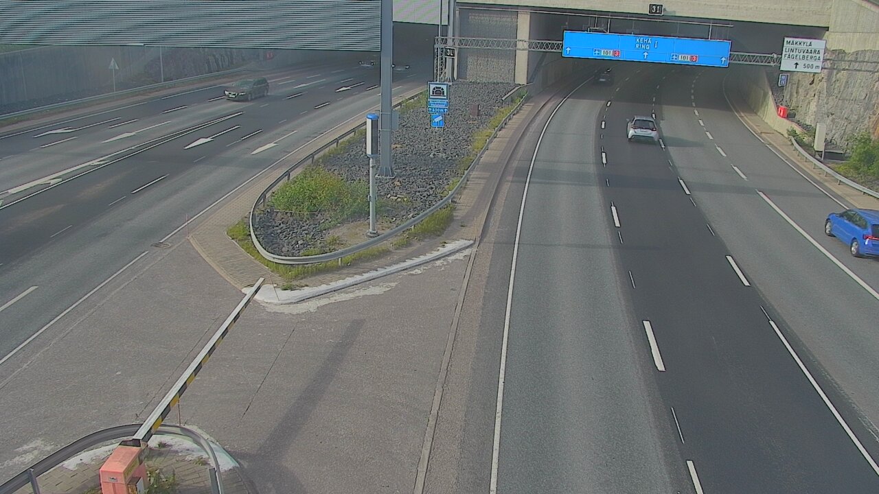Kelikamerat Kuva Tie 101 Mestarintunneli, puomi länsi, Espoo, Uusimaa