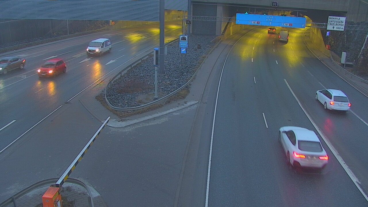 Kelikamerat Kuva Tie 101 Mestarintunneli, puomi länsi, Espoo, Uusimaa