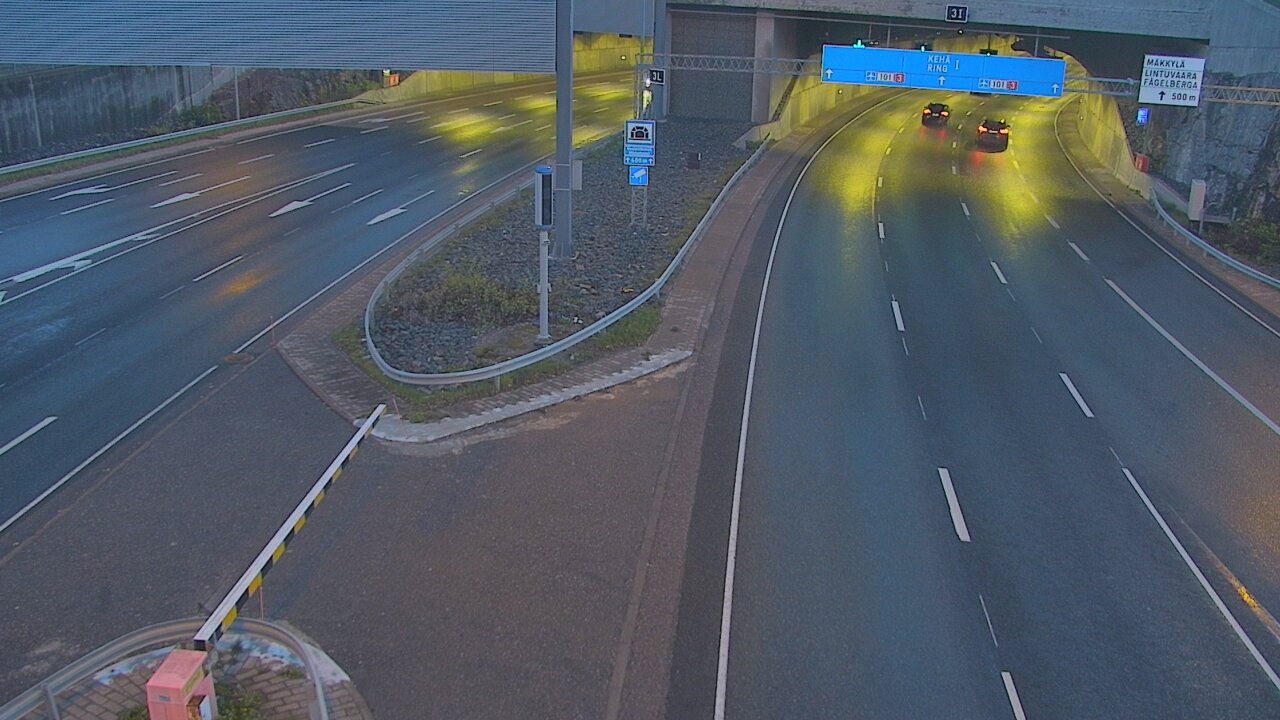 Kelikamerat Kuva Tie 101 Mestarintunneli, puomi länsi, Espoo, Uusimaa