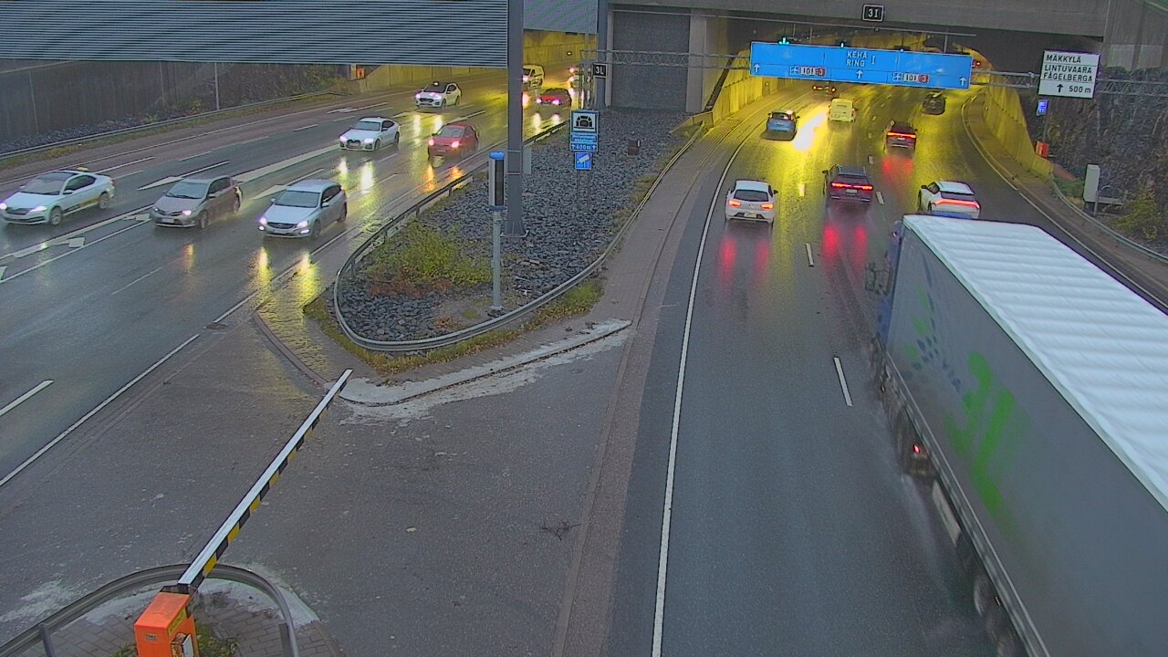 Kelikamerat Kuva Tie 101 Mestarintunneli, puomi länsi, Espoo, Uusimaa