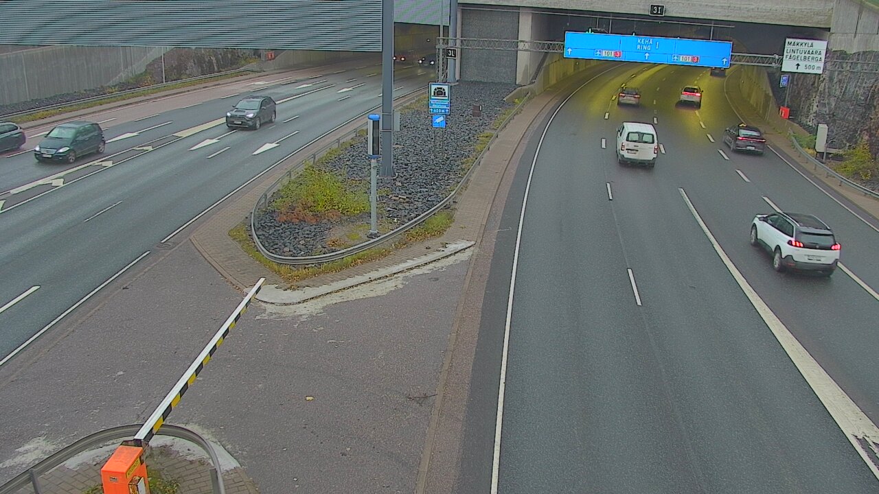 Kelikamerat Kuva Tie 101 Mestarintunneli, puomi länsi, Espoo, Uusimaa