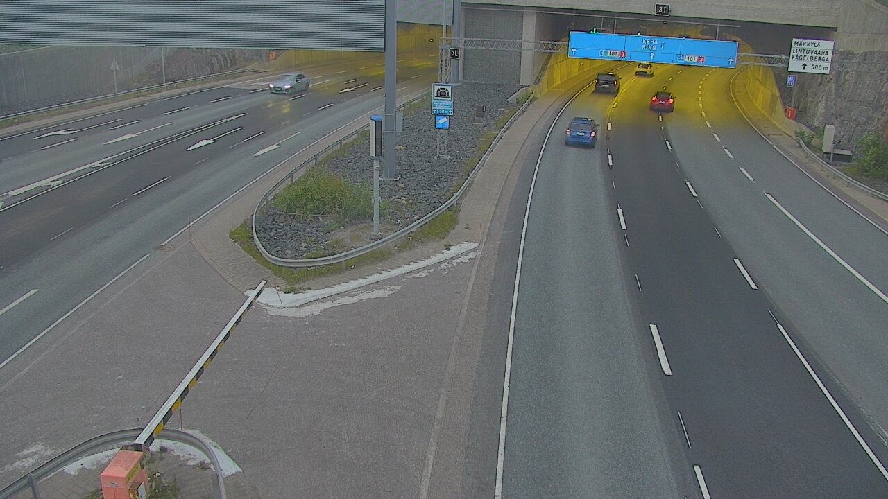 Kelikamerat Kuva Tie 101 Mestarintunneli, puomi länsi, Espoo, Uusimaa