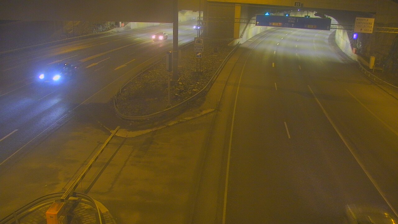Weather Camera Image Väg 101 Mestarintunneli, puomi, Espoo, Uusimaa