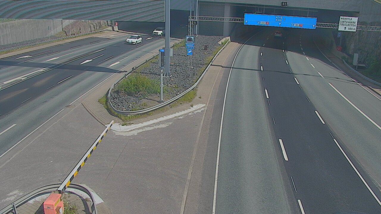 Kelikamerat Kuva Tie 101 Mestarintunneli, puomi länsi, Espoo, Uusimaa