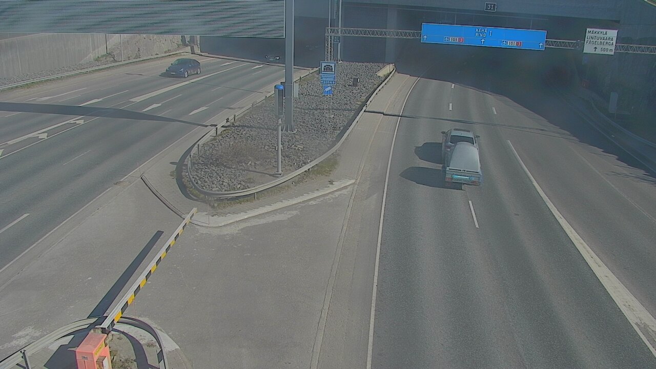Kelikamerat Kuva Tie 101 Mestarintunneli, puomi länsi, Espoo, Uusimaa