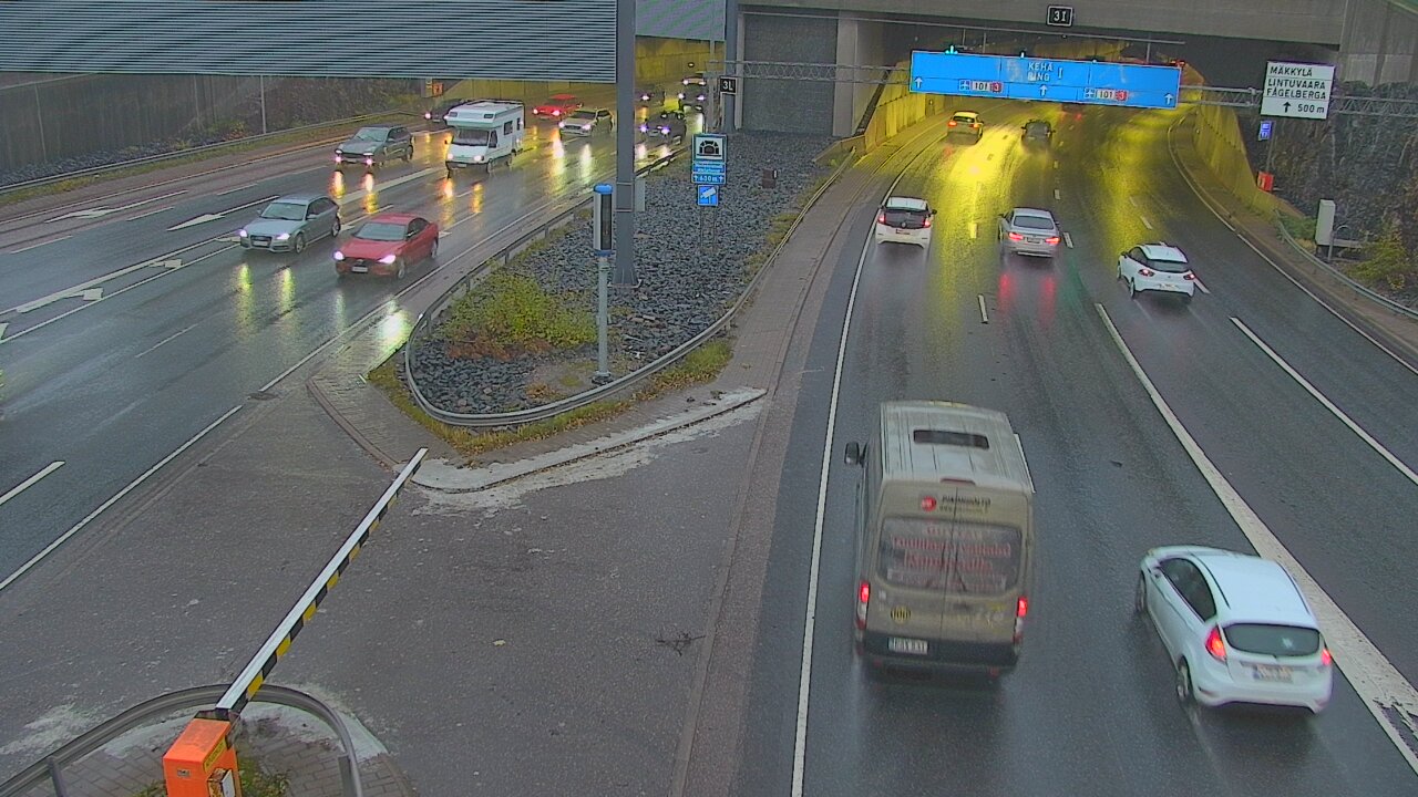 Kelikamerat Kuva Tie 101 Mestarintunneli, puomi länsi, Espoo, Uusimaa