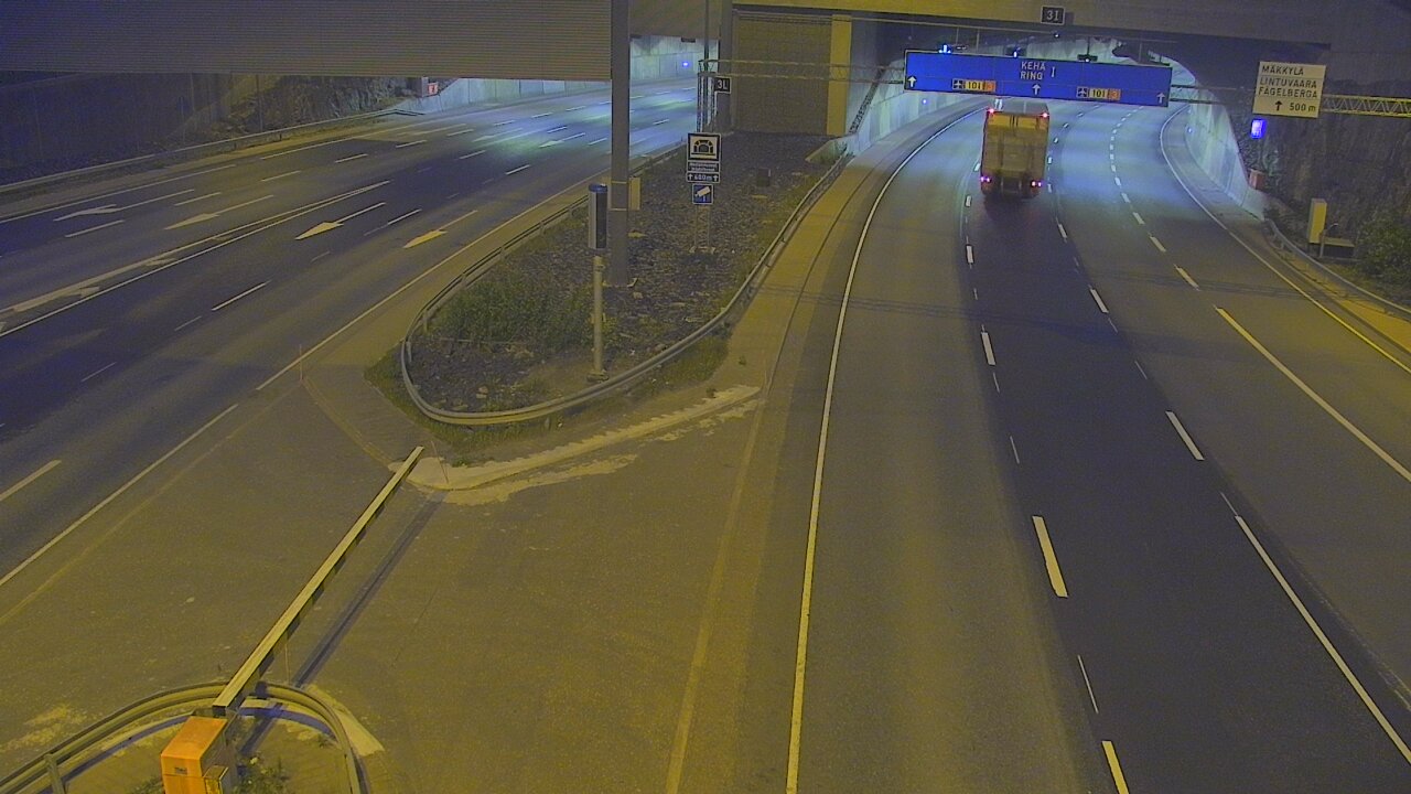 Kelikamerat Kuva Tie 101 Mestarintunneli, puomi länsi, Espoo, Uusimaa