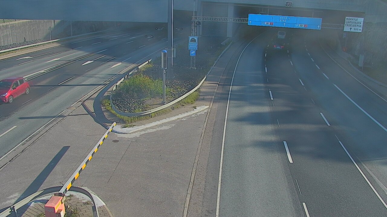 Kelikamerat Kuva Tie 101 Mestarintunneli, puomi länsi, Espoo, Uusimaa