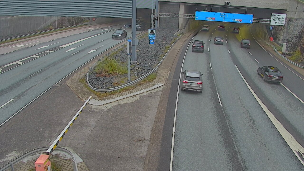 Kelikamerat Kuva Tie 101 Mestarintunneli, puomi länsi, Espoo, Uusimaa