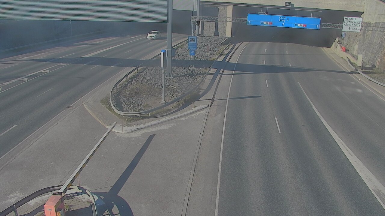 Kelikamerat Kuva Tie 101 Mestarintunneli, puomi länsi, Espoo, Uusimaa