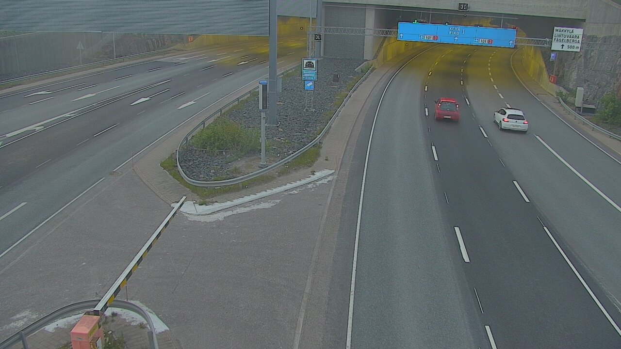 Kelikamerat Kuva Tie 101 Mestarintunneli, puomi länsi, Espoo, Uusimaa