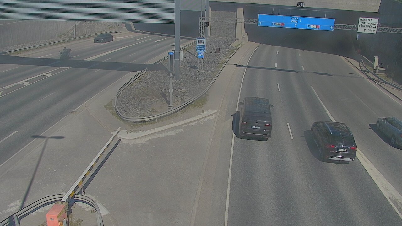 Kelikamerat Kuva Tie 101 Mestarintunneli, puomi länsi, Espoo, Uusimaa