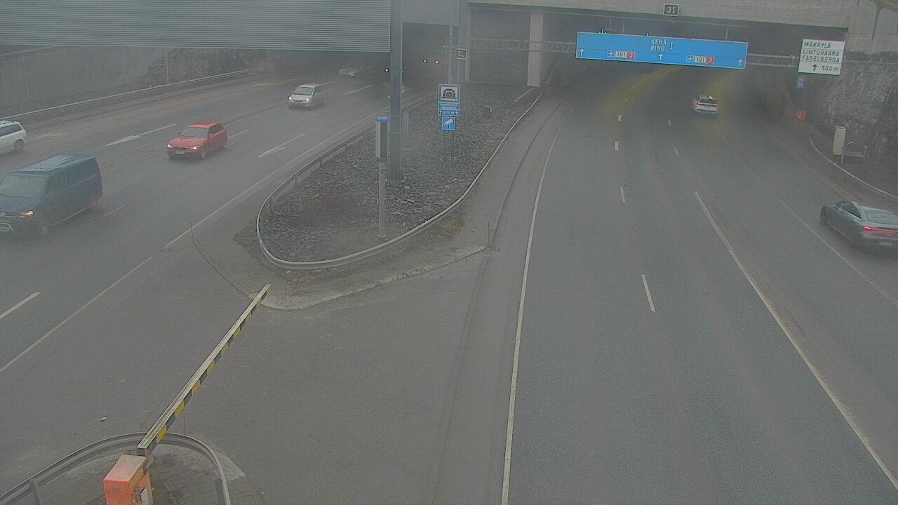 Kelikamerat Kuva Tie 101 Mestarintunneli, puomi länsi, Espoo, Uusimaa