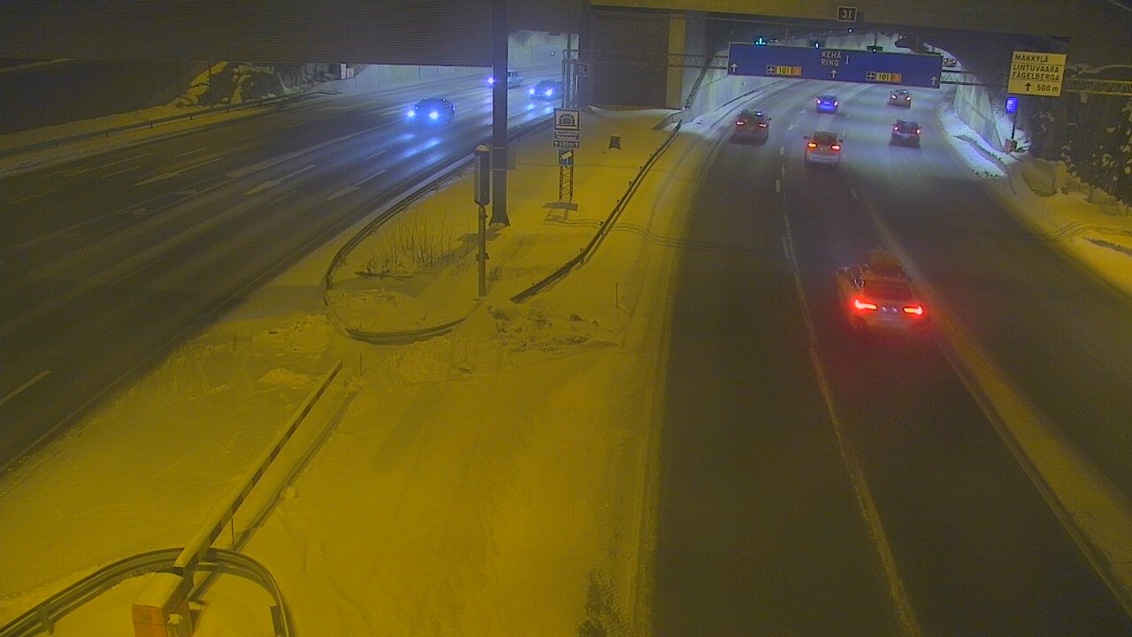 Kelikamerat Kuva Tie 101 Mestarintunneli, puomi länsi, Espoo, Uusimaa