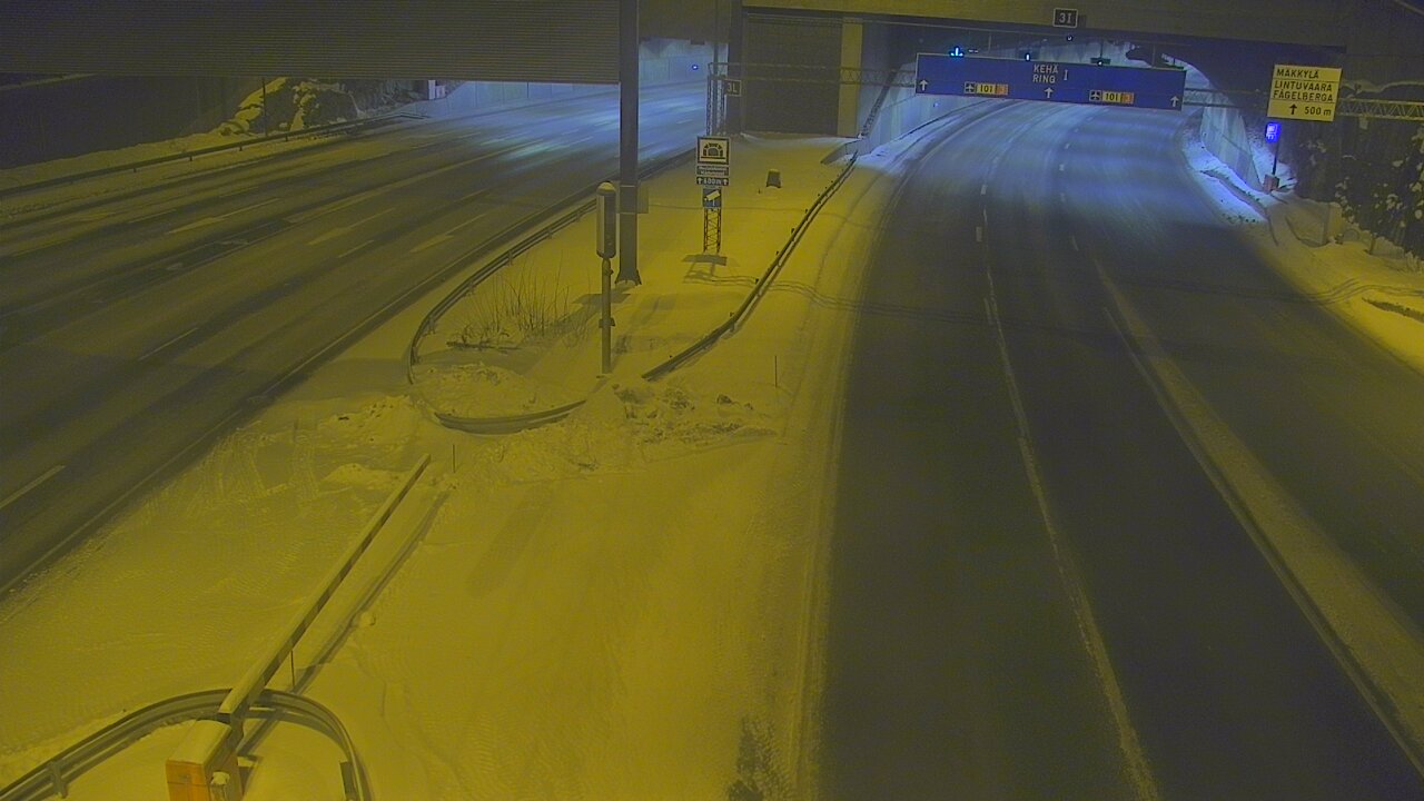 Kelikamerat Kuva Tie 101 Mestarintunneli, puomi länsi, Espoo, Uusimaa