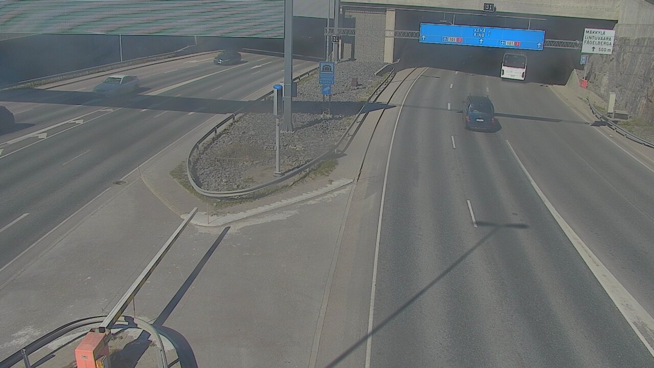 Kelikamerat Kuva Tie 101 Mestarintunneli, puomi länsi, Espoo, Uusimaa