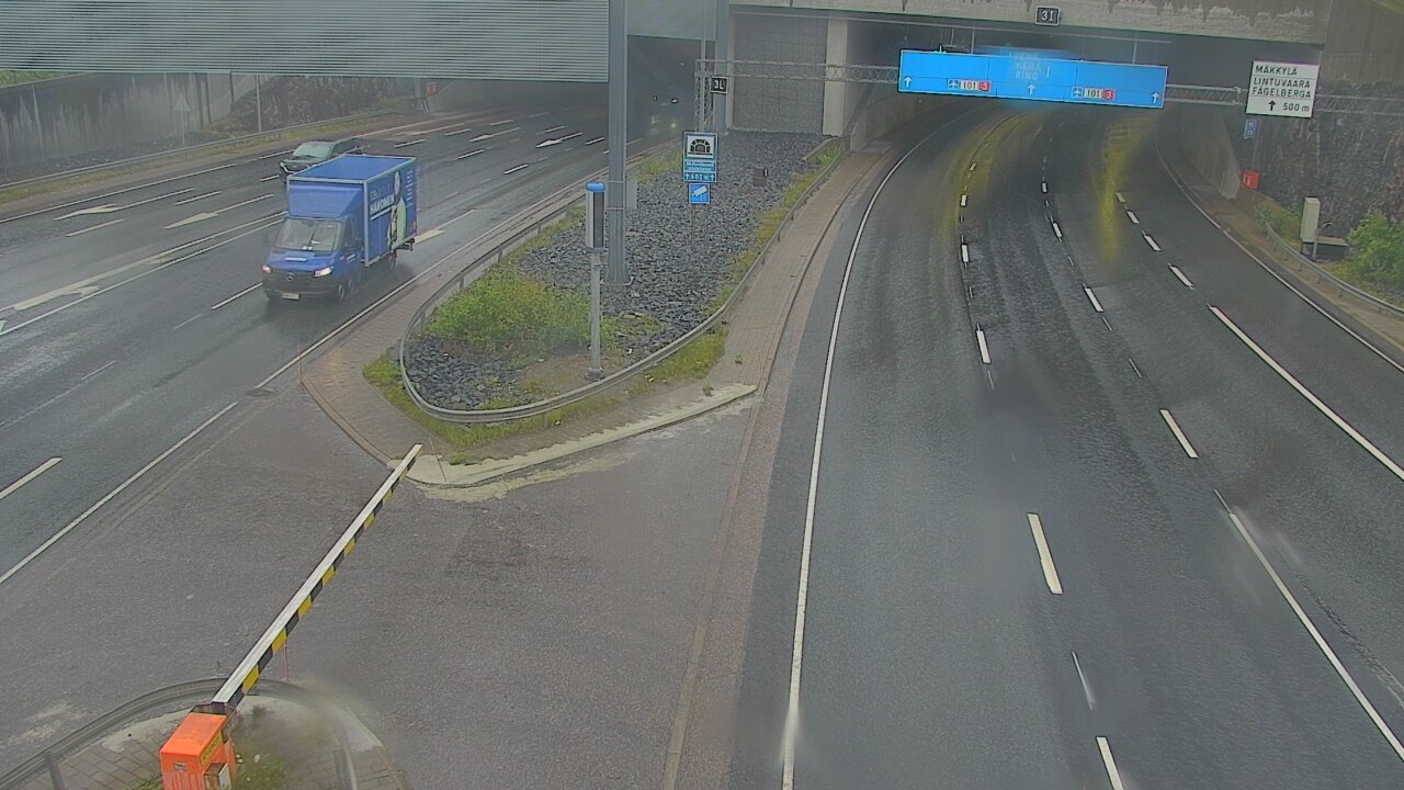 Weather Camera Image Road 101 Mestarintunneli, puomi, Espoo, Uusimaa