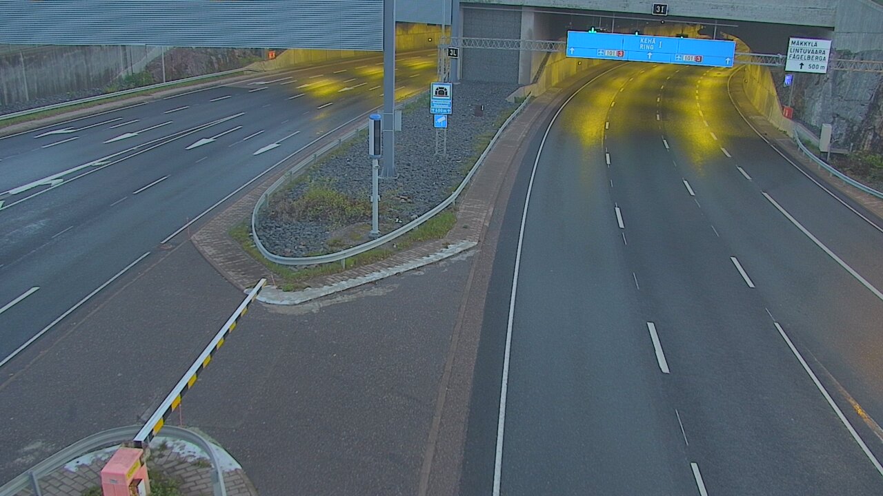 Kelikamerat Kuva Tie 101 Mestarintunneli, puomi länsi, Espoo, Uusimaa