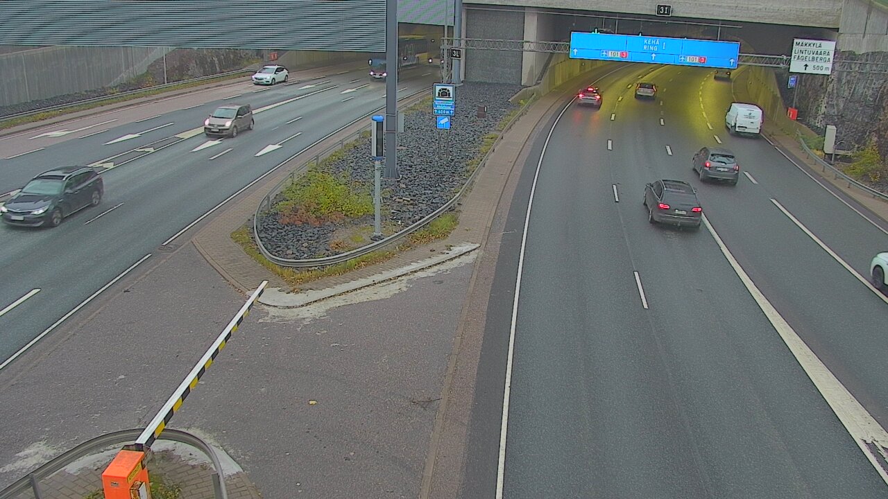 Kelikamerat Kuva Tie 101 Mestarintunneli, puomi länsi, Espoo, Uusimaa