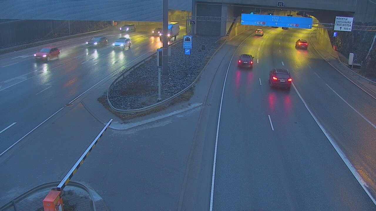 Kelikamerat Kuva Tie 101 Mestarintunneli, puomi länsi, Espoo, Uusimaa