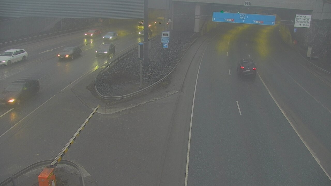 Kelikamerat Kuva Tie 101 Mestarintunneli, puomi länsi, Espoo, Uusimaa