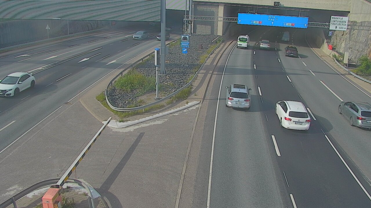 Kelikamerat Kuva Tie 101 Mestarintunneli, puomi länsi, Espoo, Uusimaa