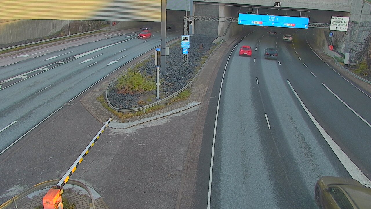 Kelikamerat Kuva Tie 101 Mestarintunneli, puomi länsi, Espoo, Uusimaa