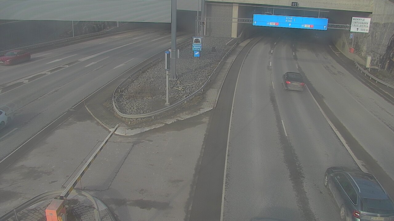 Kelikamerat Kuva Tie 101 Mestarintunneli, puomi länsi, Espoo, Uusimaa