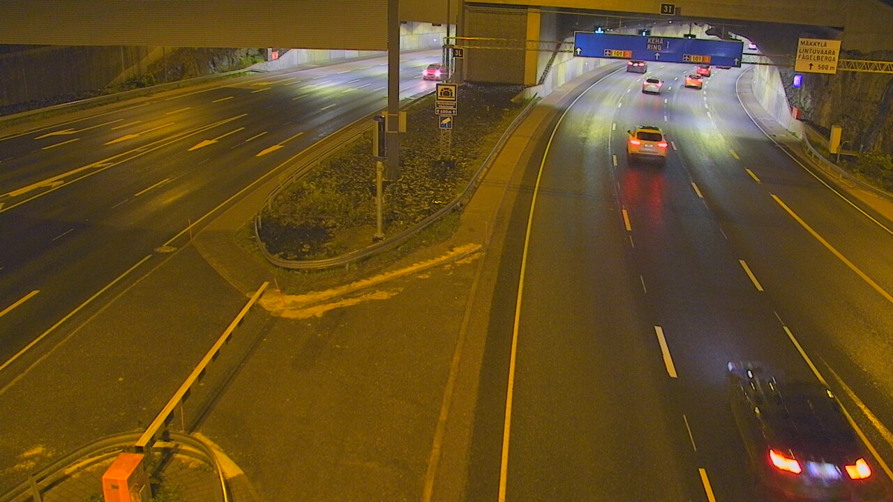 Kelikamerat Kuva Tie 101 Mestarintunneli, puomi länsi, Espoo, Uusimaa